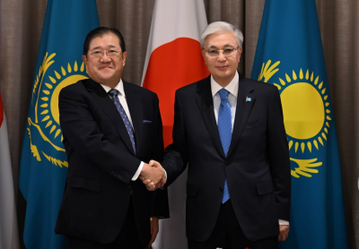 Президент Mitsui компаниясы директорлар кеңесінің төрағасымен кездесті