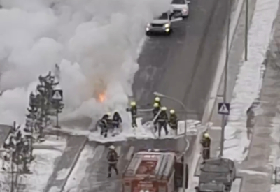 Астанада автокөлік жанып кетті