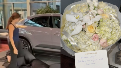 «Эмоциясы жоқ тоқ бала»: Алагөзов өгей қызына Porsche көлігін сыйлады (ВИДЕО)