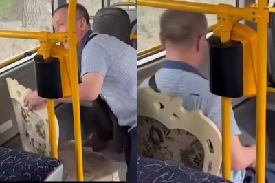 Автобусқа өз орындығын алып кірген жолаушы қызу талқыға түсті (ВИДЕО)