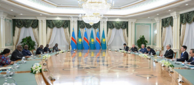 Қазақстан мен Конго президенттері кеңейтілген құрамда келіссөз жүргізді